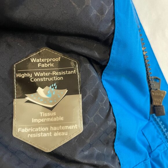 Columbia Mens XXL Hooded Interchange 3 in 1 Jacket 2 Piece Waterproof Blue Black - Picture 14 of 16